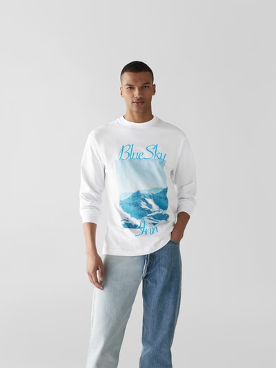 Blue Sky Inn Longsleeve mit Prints Weiss 4