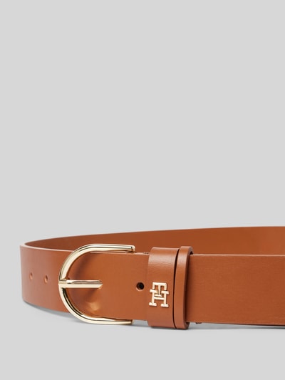 Tommy Hilfiger Gürtel mit Logo-Applikation Modell 'ESSENTIAL EFFORTLESS' Cognac 2