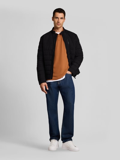 Tom Tailor Poloshirt mit Logo-Detail Camel 1