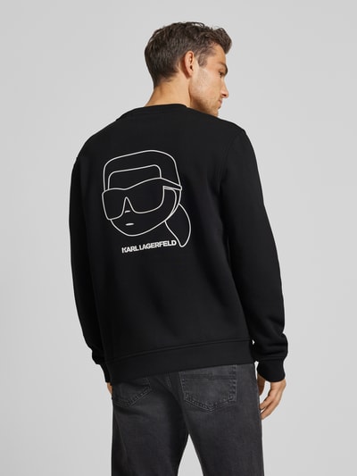 Karl Lagerfeld Sweatshirt mit Motiv-Print BLACK 5