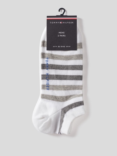 Tommy Hilfiger Sneakersocken mit Label-Print im 2er-Pack Weiss 3