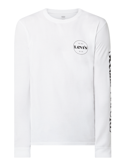 Levi's® Relaxed Fit Longsleeve mit Logo  Weiss 2