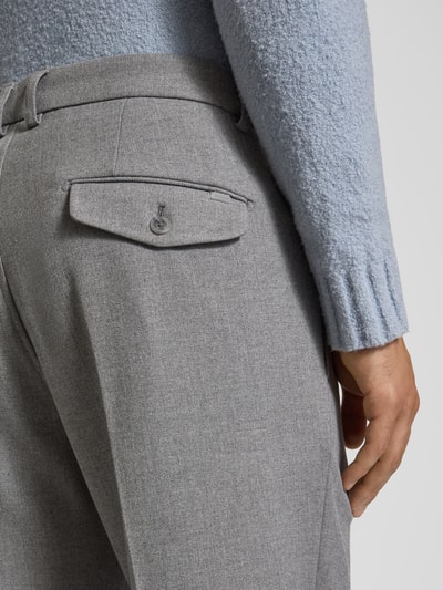 Cinque Pantalon met persplooien en achterzakken Lichtgrijs - 3