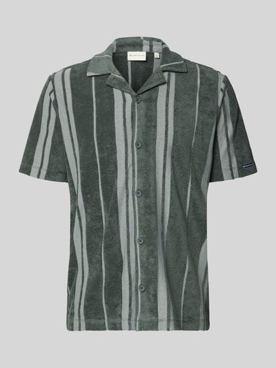 Tom Tailor Regular Fit Freizeithemd in Frottee-Optik Oliv 1
