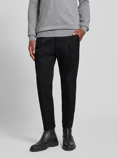 Drykorn Stoffhose mit Bundfalten Modell 'chasy' Black 4