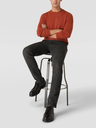 MCNEAL Pullover in Ripp-Optik Modell 'FILO' Cognac meliert 1