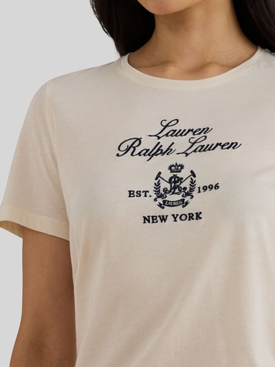Lauren Ralph Lauren Relaxed Fit T-Shirt aus Baumwoll-Mix Sand 3