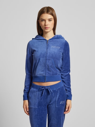 Juicy Couture Sweatjack met capuchon, model 'ROBYN' Donkerblauw - 4