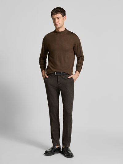 Scotch & Soda Stoffhose mit Gesäßtaschen Dunkelbraun 1