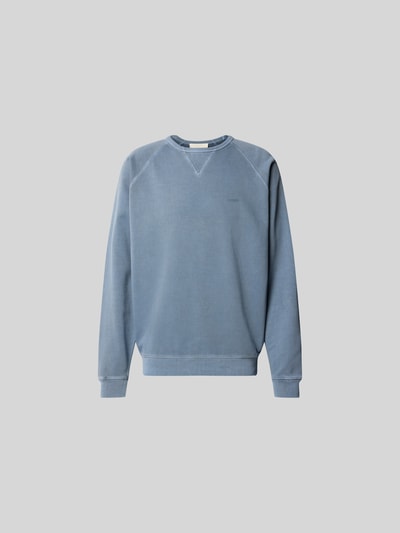 Produktfoto, Relaxed Fit Sweatshirt aus Baumwolle von Closed in Hellblau mit Raglanärmel, Rundhalsausschnitt, elastische Abschlüsse, Rückenlänge 71 cm bei Größe M