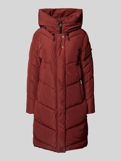 khujo Płaszcz pikowany z kapturem model ‘JANGE’ Ciemnoczerwony 2