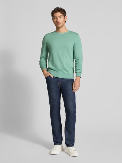 PAUL SMITH Strickpullover mit gerippten Abschlüssen Hellgruen 1