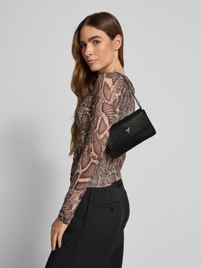 Guess Schoudertas met strass-steentjes, model 'ZALINA' Zwart - 1