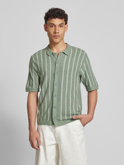 Jack & Jones Freizeithemd mit Knopfleiste Modell 'EMIL' Mint 4