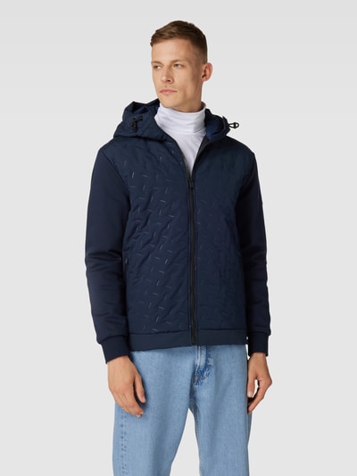 BOSS Sweatjacke mit Kapuze Modell 'Steele' Marine 4