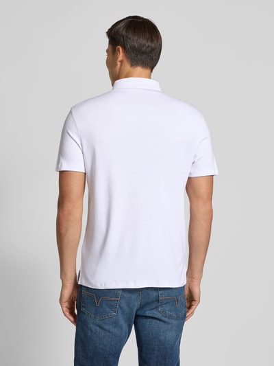 CK Calvin Klein Relaxed Fit Poloshirt mit Logo-Stitching Modell 'SUPIMA' Weiss 5