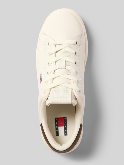 Tommy Jeans Sneakersy o niskim kroju z naturalnej skóry Biały 3