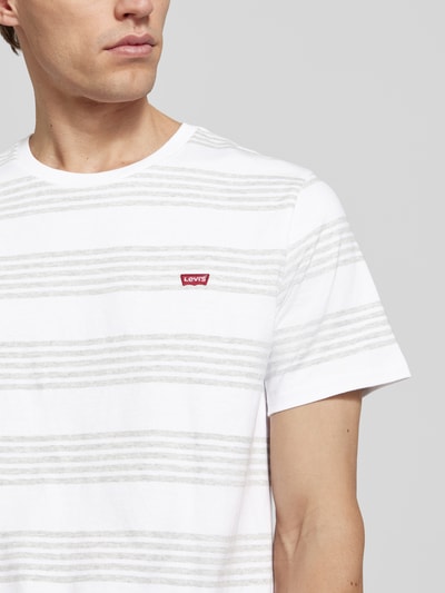 Levi's® T-Shirt mit Label-Patch Weiss 3