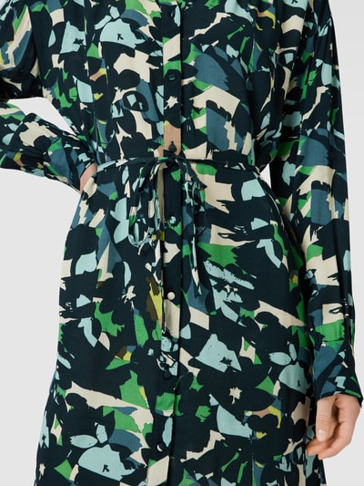 Fransa Blousejurk met all-over motief Groen - 3