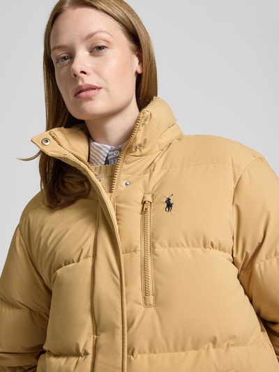 Polo Ralph Lauren Daunenjacke mit Logo-Stitching und Brusttasche Camel 3