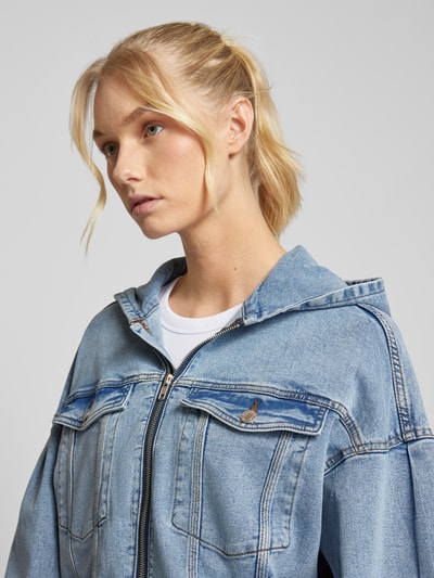 NOISY MAY® Jeansjacke mit Kapuze Modell 'ALVIVA' Jeansblau 3