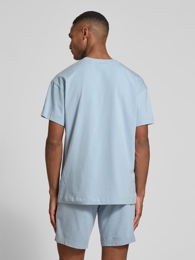 HUGO T-Shirt mit Label-Print Blau 5
