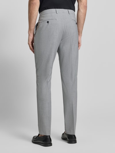 s.Oliver BLACK LABEL Slim Fit Anzughose mit Hahnentritt-Muster Modell 's.O ULTIMATE' Hellgrau 5