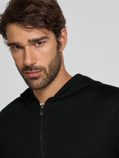 ARMANI EXCHANGE Gebreid jack met capuchon Zwart - 3