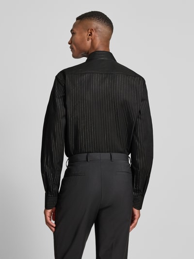 ETERNA Modern fit zakelijk overhemd met knoopsluiting Zwart - 5