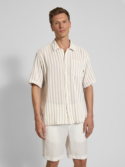 WOODBIRD Freizeithemd mit Brusttasche Modell 'Banks' Offwhite 4