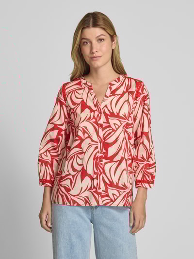 ZABAIONE Regular fit blouse met 3/4-mouwen, model 'St44ephanie' Rood - 4