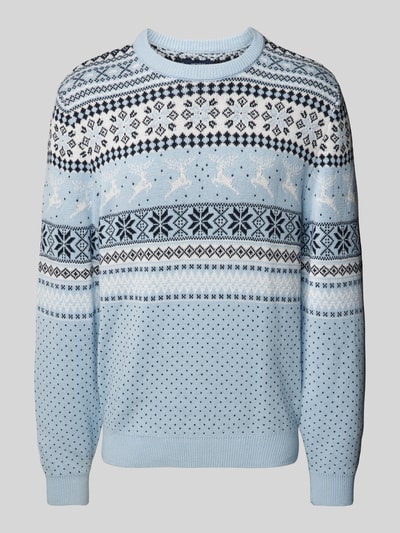 MCNEAL Gebreide pullover met ronde hals Lichtblauw - 2