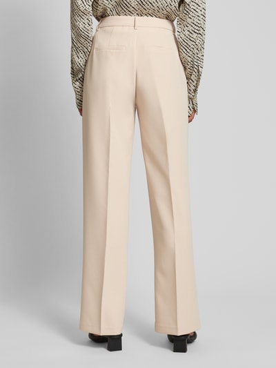 Neo Noir Straight leg pantalon met persplooien, model 'Alice' Beige - 5