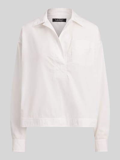 Lauren Ralph Lauren Regular Fit Hemdbluse aus reiner Baumwolle Weiss 2