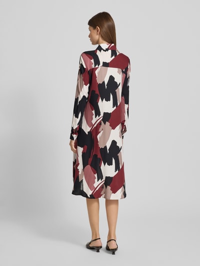 Apricot Sukienka koszulowa z krytą listwą guzikową Bordowy 5