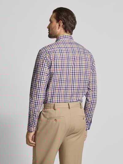 Christian Berg Men Regular Fit Freizeithemd mit Button-Down-Kragen Bordeaux 5