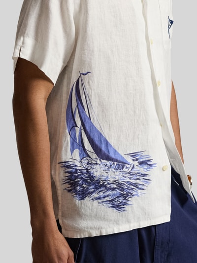 Polo Ralph Lauren Loose Fit Freizeithemd aus reinem Leinen Offwhite 3