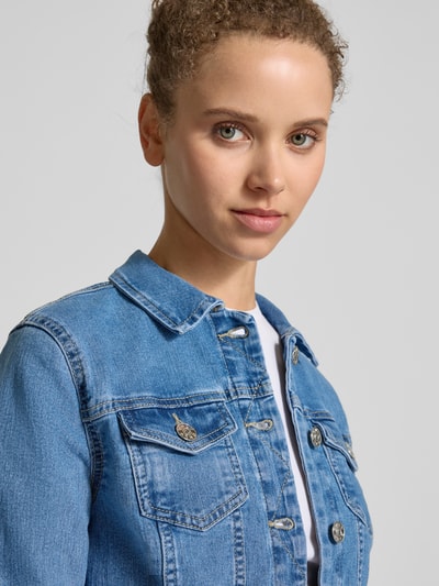 Only Regular Fit Jeansjacke aus Baumwoll-Mix Modell 'WONDER' Blau 3