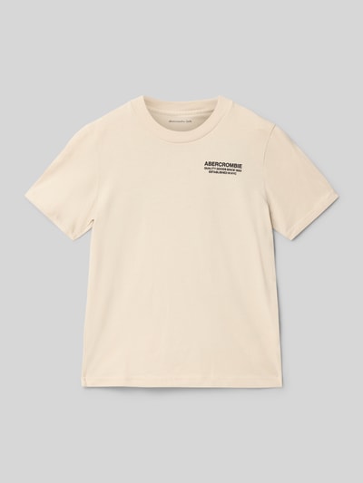Abercrombie&Fitch Regular Fit T-Shirt mit Motiv-Print Beige 1