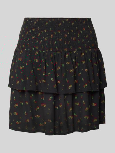 Review Minirock im Double-Layer-Look Black 2