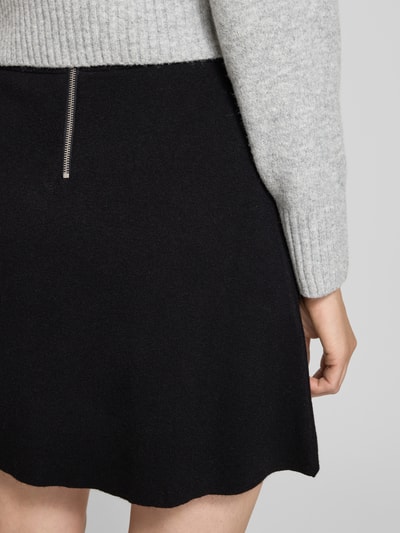 Vero Moda Ausgestellter Mini-Rock aus Viskose-Mix Modell 'SABA' Black 3