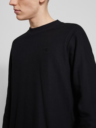 Calvin Klein Jeans Longsleeve mit Ziernähten Black 3