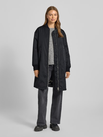 Marc O'Polo Comfort Fit Mantel im Bomber-Style Black 1