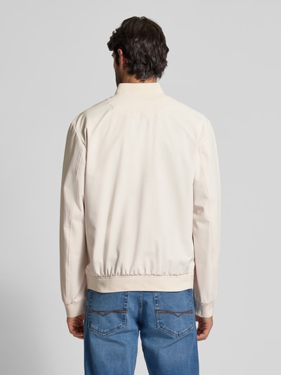 BOSS Regular fit blouson met fijne structuur, model 'HANRY' Offwhite - 5