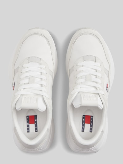 Tommy Jeans Sneakersy z naturalnej skóry Écru 4