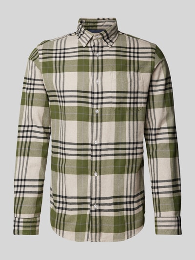 Jack & Jones Premium Slim fit vrijetijdsoverhemd met button-downkraag, model 'BLUNORRIS' Groen - 2