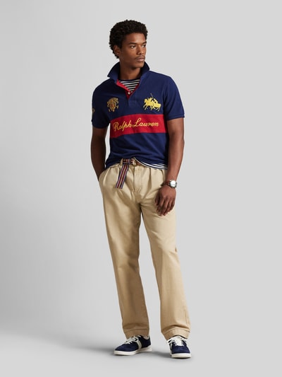 Polo Ralph Lauren Regular Fit Poloshirt aus reiner Baumwolle Marine 1