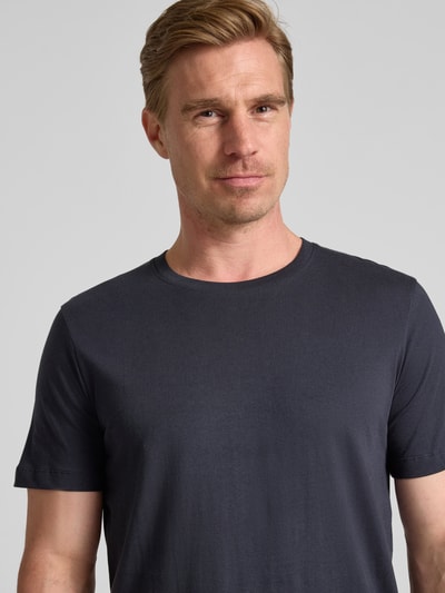 SELECTED HOMME Regular fit T-shirt van puur katoen in een set van 3 stuks Blauw - 3