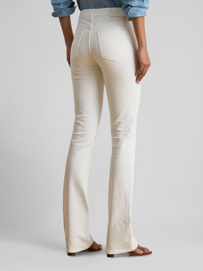 Lauren Ralph Lauren slim fit bootcut jeans van katoenmix Wit - 5