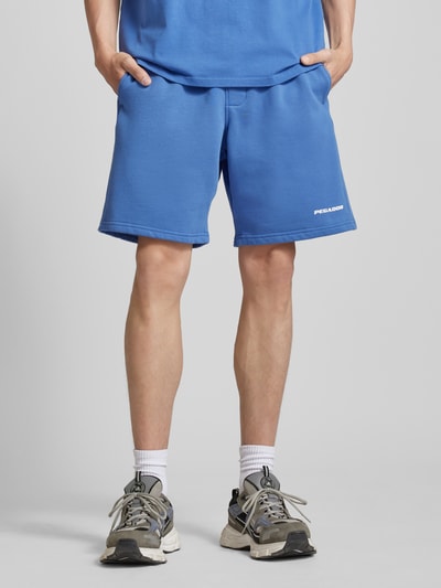 Pegador Regular fit sweatshorts met labelprint Blauw - 4